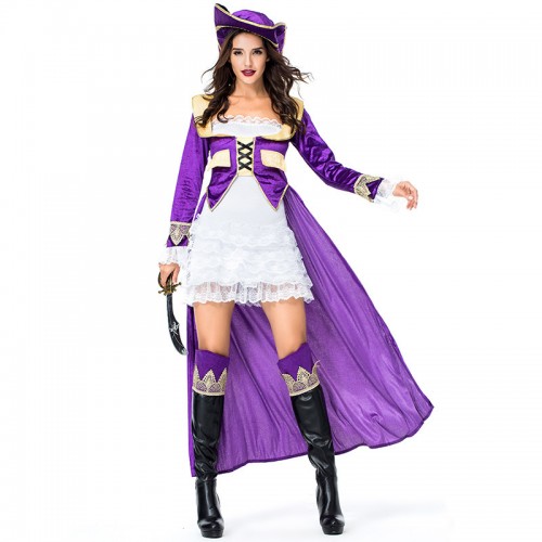 cheap sexy purple pirate costume online