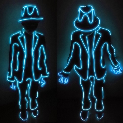 led stickman costume