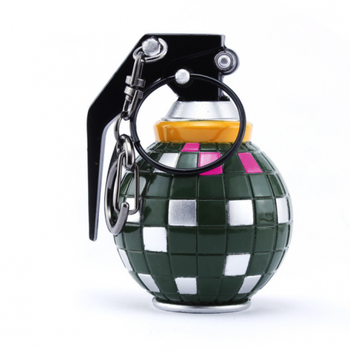 Boogie Bomb Metal Disco Grenade Keychain - fortnite