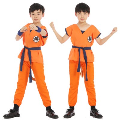 HalloweenCostumes.com 4T Boy Dragon Ball Z Goku Costume for Toddlers.,  Blue/Orange