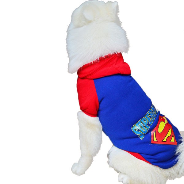 halloween superman dog costume
