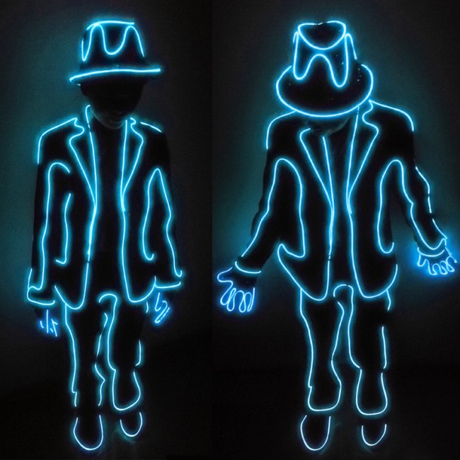 led light costume suit