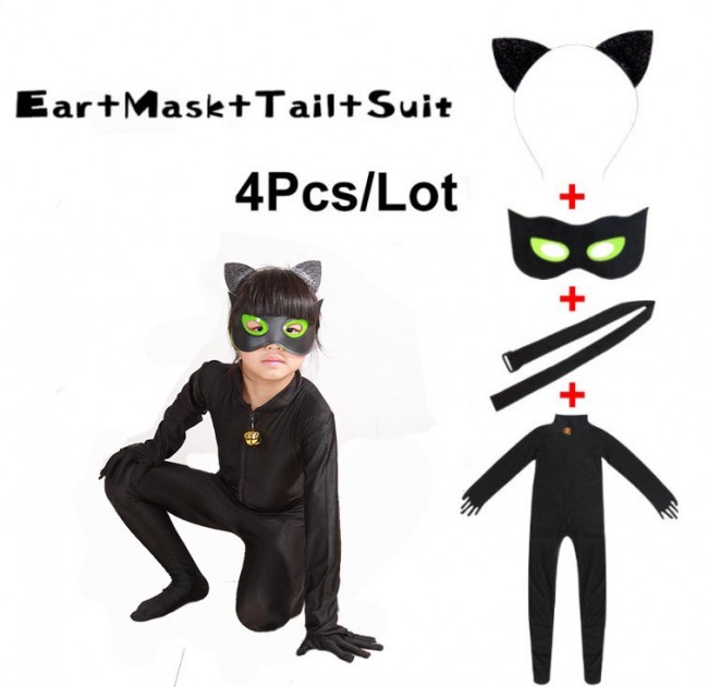 Miraculous Tales Of Ladybug & Cat Noir Cat Noir Cosplay Costume