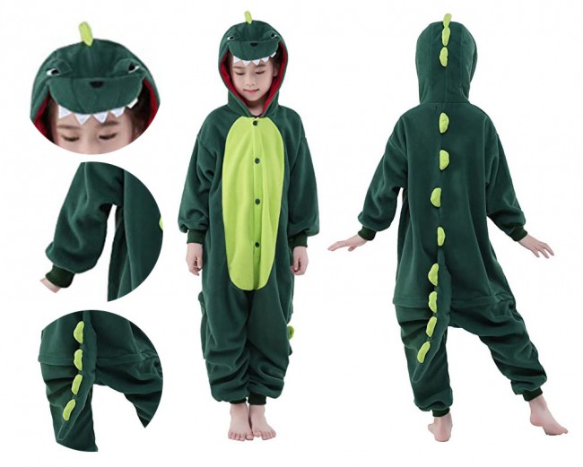 dinosaur onesie pajamas costume