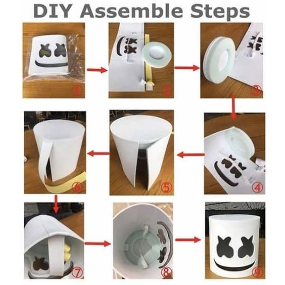 Marshmallow dj costume sales diy