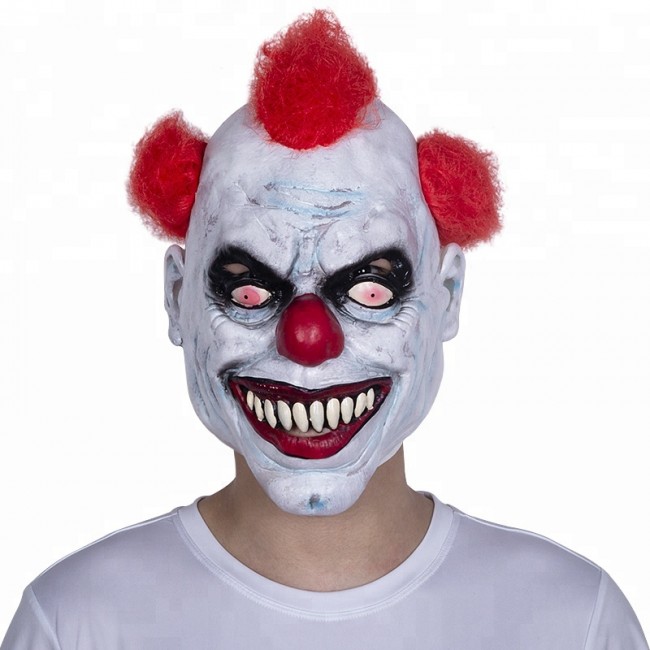 HOMELEX Scary Clown Mask Pennywise Cosplay Halloween Latex Creepy Joker Stephen Masks