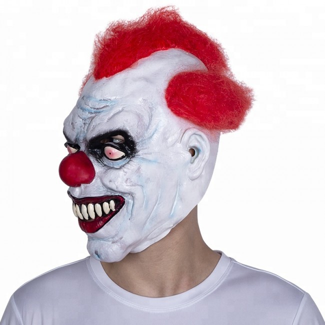 Nuoka Halloween Costume Scary Cosplay Latex Mask Horror Pennywise Clown Mask