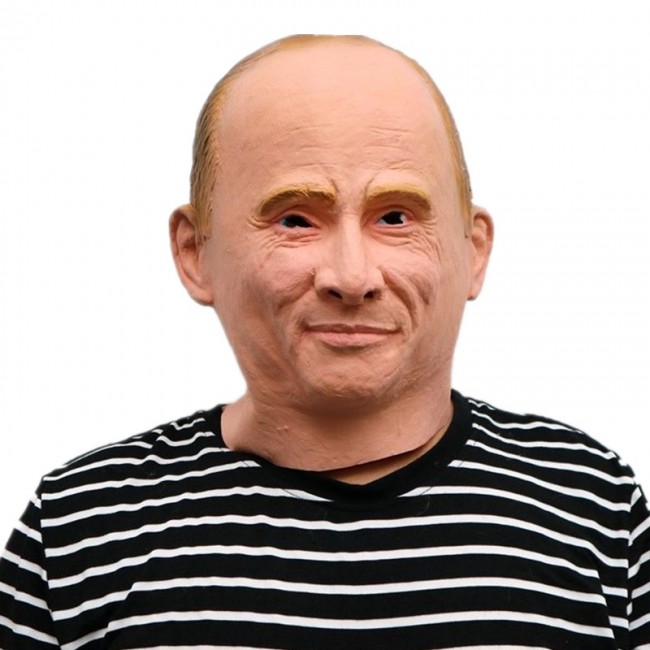 Putin Political Adult PVC Costume Mask 