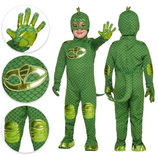 toddler boys Gekko costume - pj masks