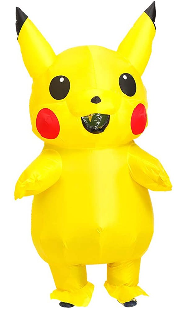 Unisex Mascot Pikachu Inflatable Costume Cosplay Halloween