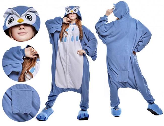 owl onesie pajamas costume