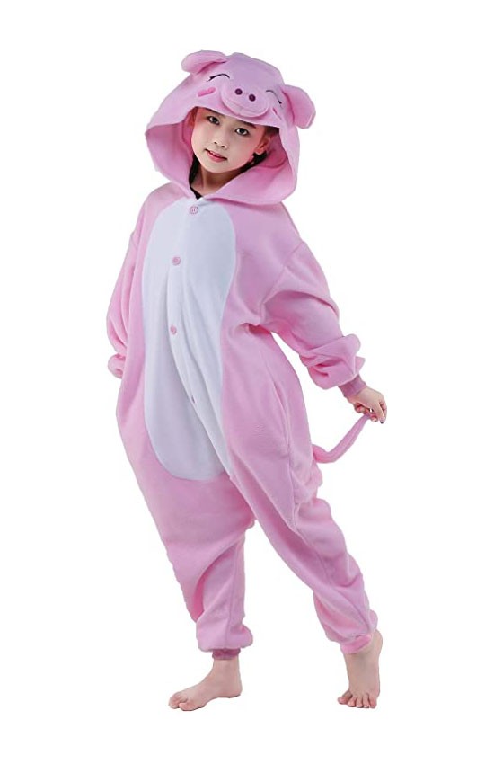 pig onesie pajamas costume