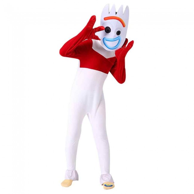 Details about   Kids Boys Toy Story 4 Forky Cosplay Costume Halloween Fancy Dress Jumpsuit Mask