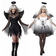white and dark angel costumes for couples