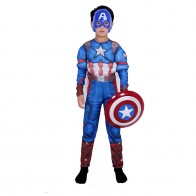 captain america cosplay suit with Shield Kids Costume