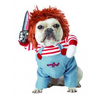 halloween chucky deadly doll dog costume