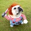 halloween chucky deadly doll dog costume