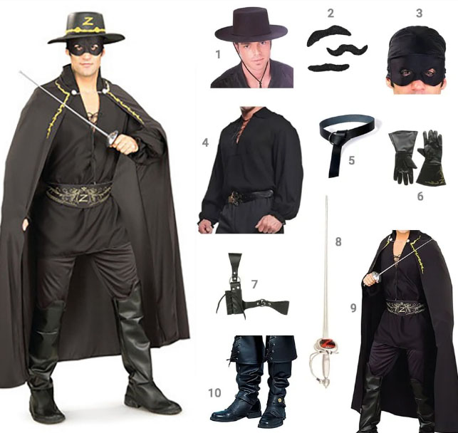 Womens Plus Zorro Costume –